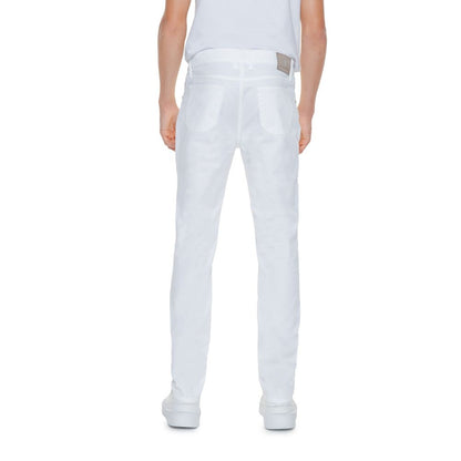 Jeckerson White Cotton Jeans & Pant - W36