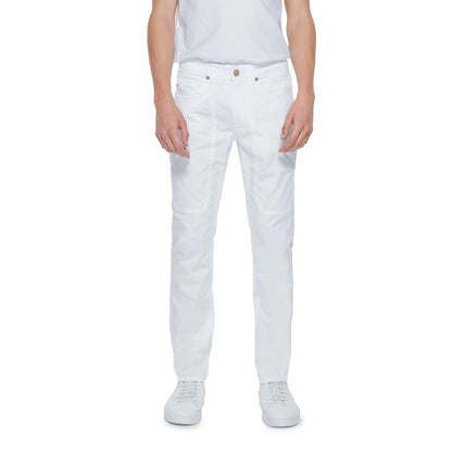 Jeckerson White Cotton Jeans & Pant - W36