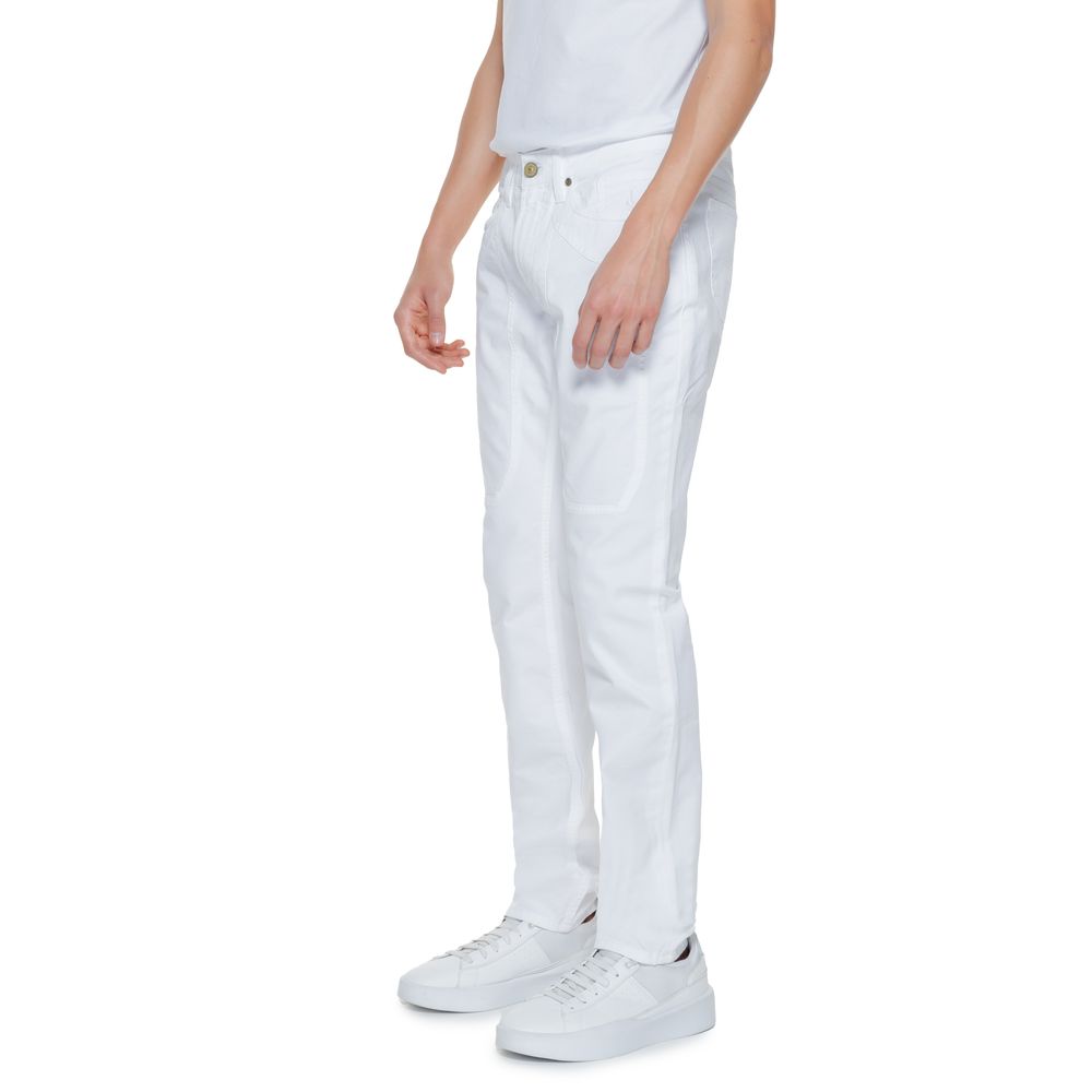 Jeckerson White Cotton Jeans & Pant - W36