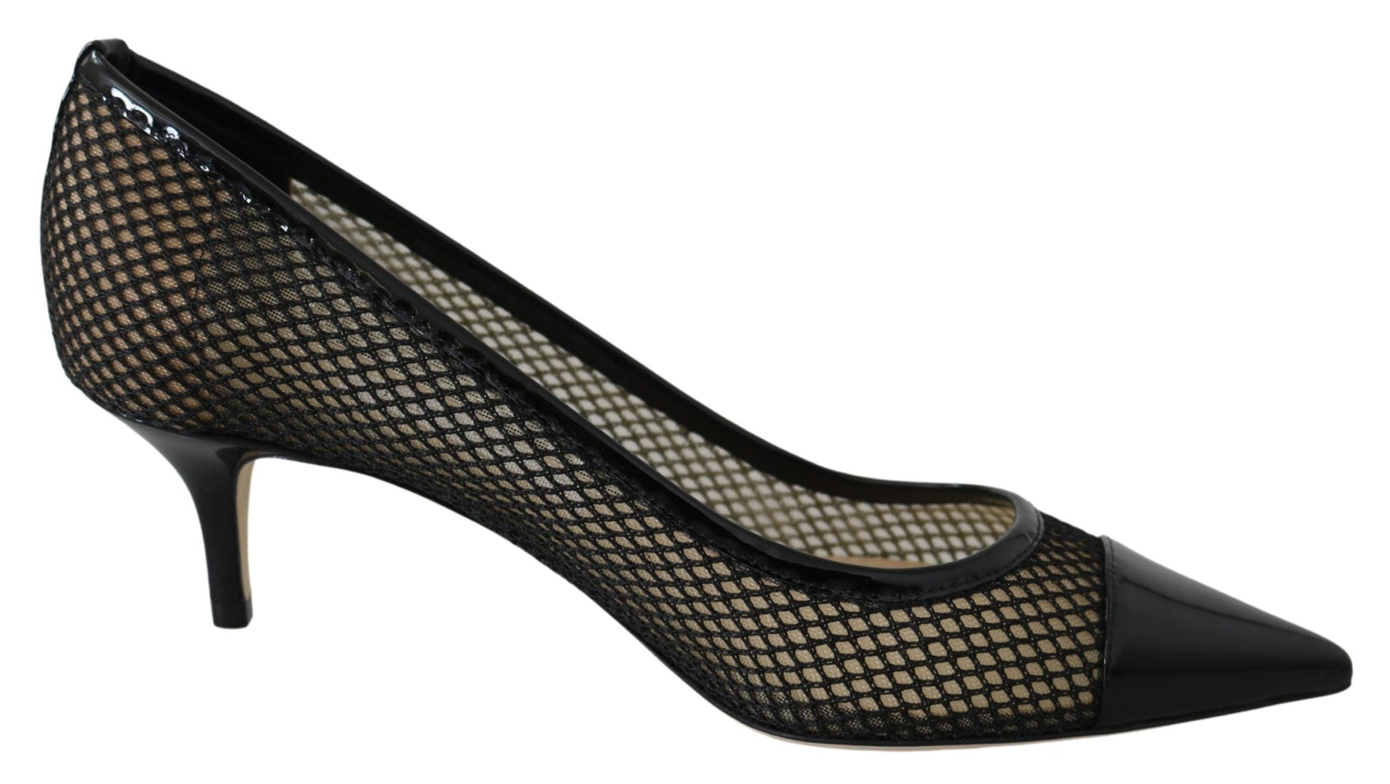 Jimmy Choo Chic Patent Mesh Pointed Pumps - EU37/US6.5