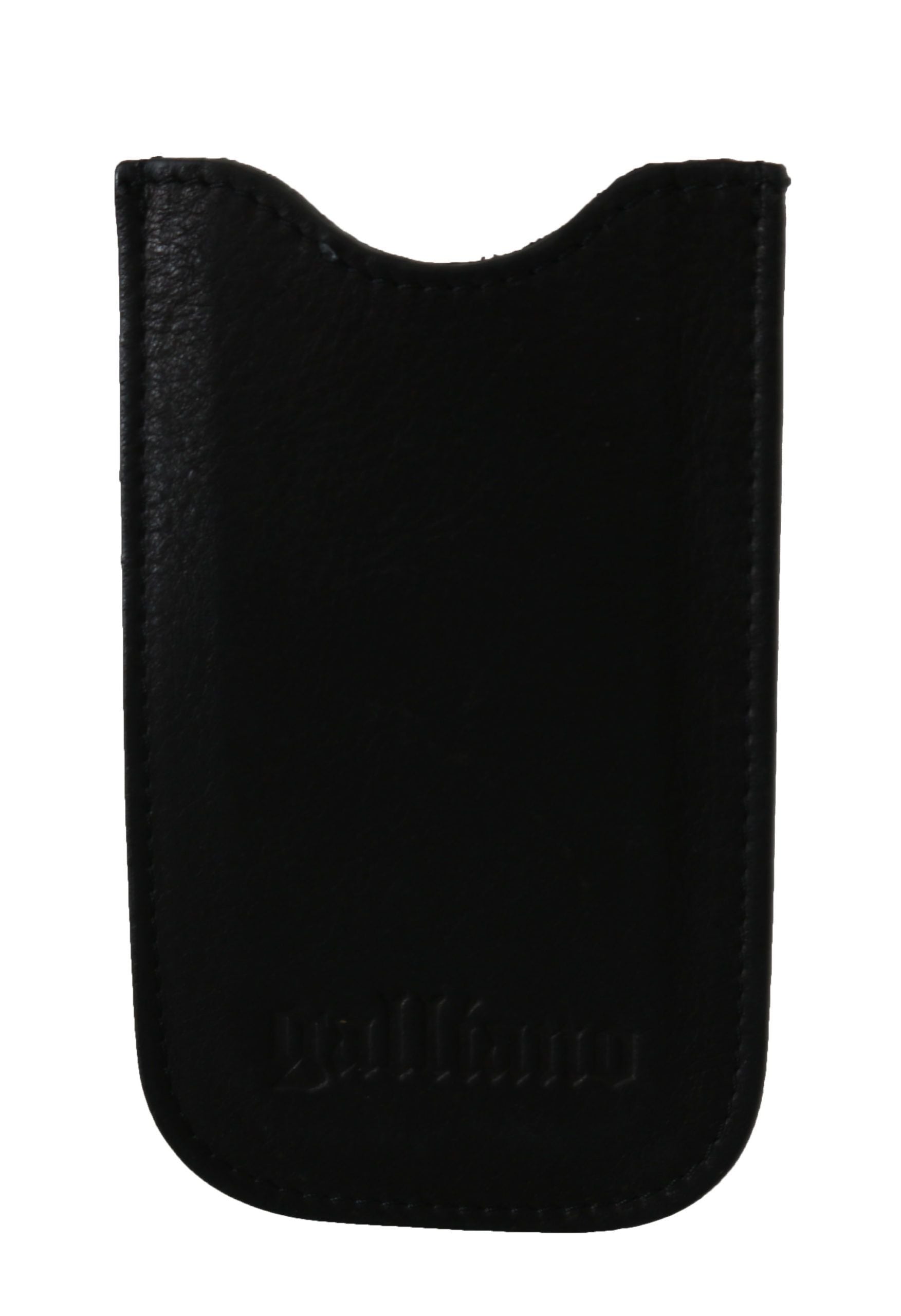 John Galliano Elegant Black Genuine Leather Men’s Wallet