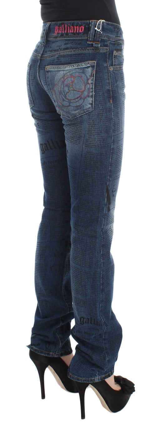 John Galliano Elegant Slim Bootcut Denim Jeans - W26