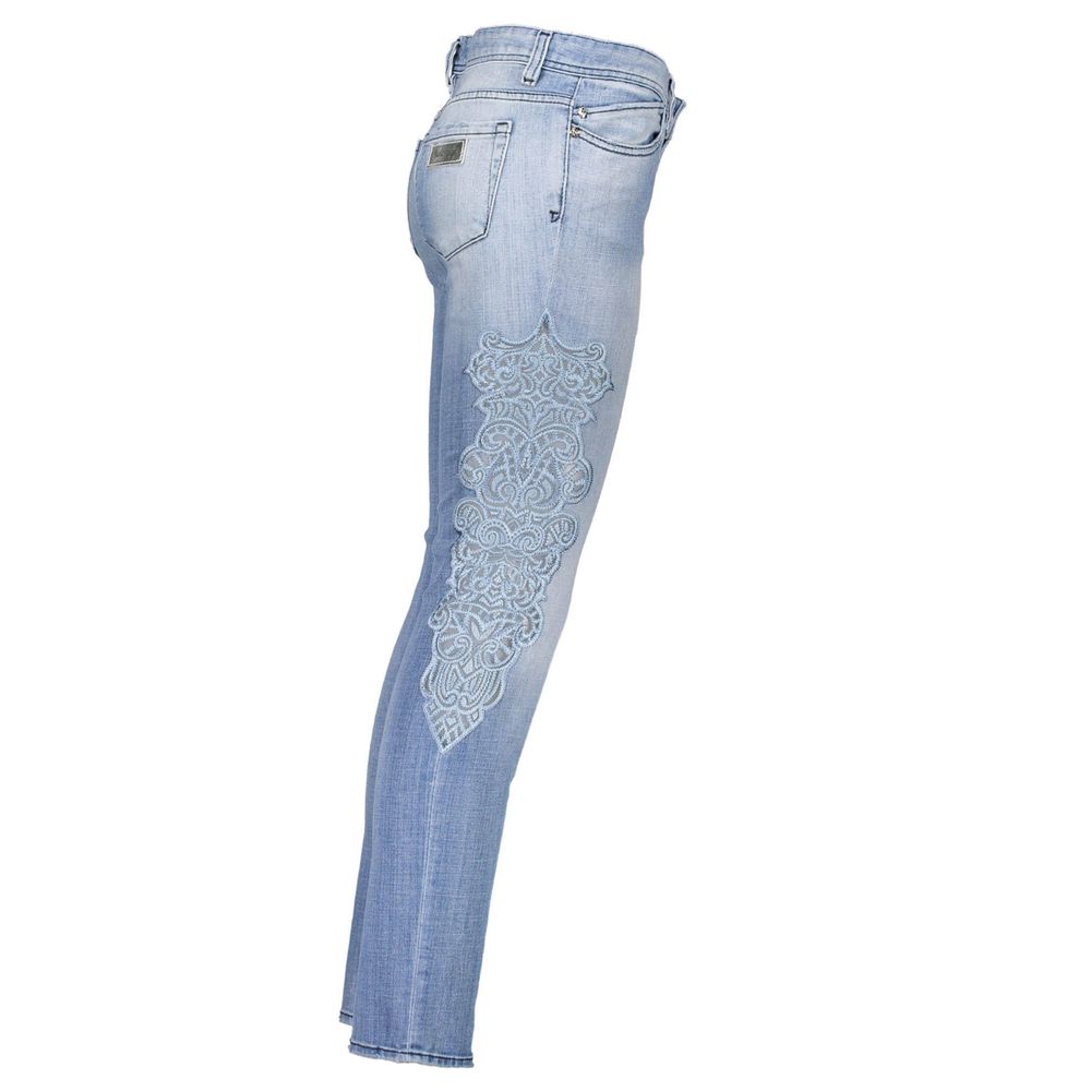 Just Cavalli Light Blue Cotton Women Jeans