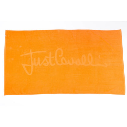 Just Cavalli Orange Cotton Men Beach Towel - Unisex