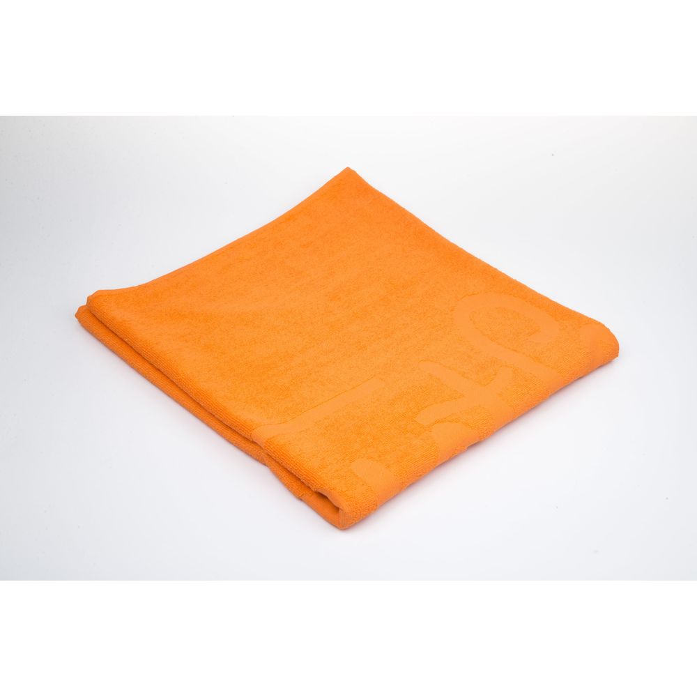 Just Cavalli Orange Cotton Men Beach Towel - Unisex