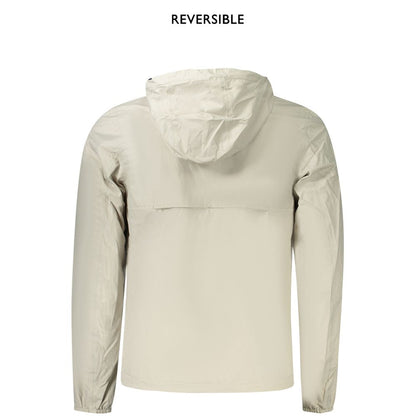 K-WAY Beige Nylon Men Jacket