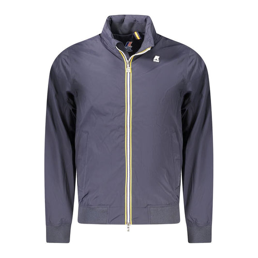 K-WAY Blue Nylon Men Jacket - M