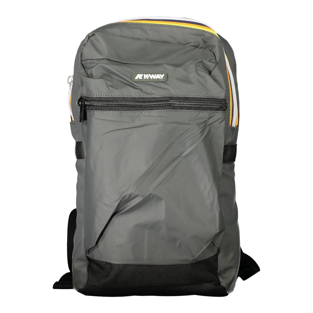 K-WAY Green Polyamide Men Backpack