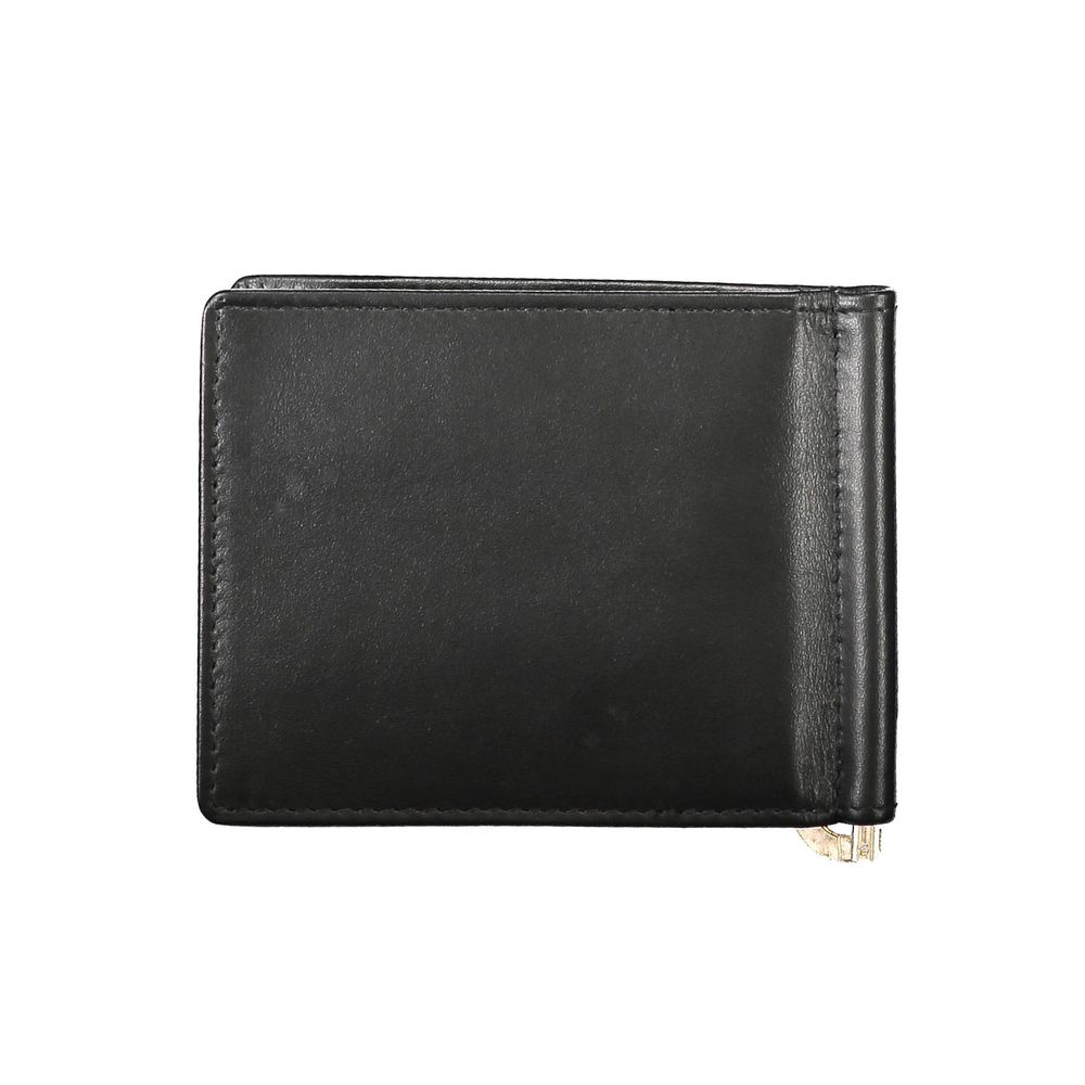 La Martina Black Leather Men Wallet