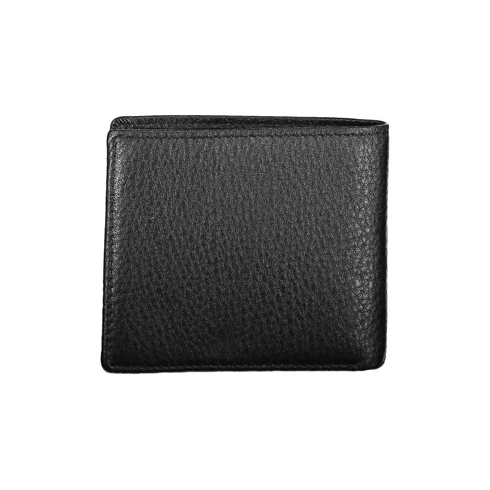 La Martina Black Leather Men Wallet