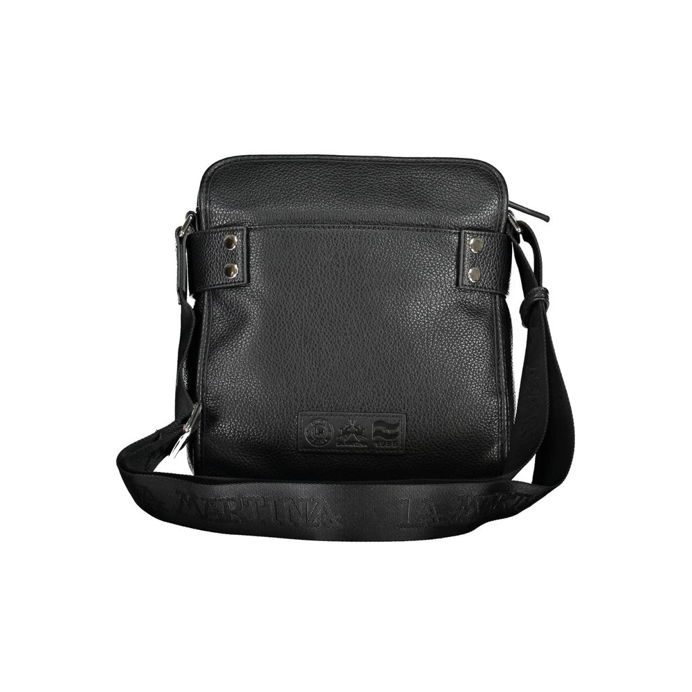 La Martina Black Polyethylene Men Shoulder Bag