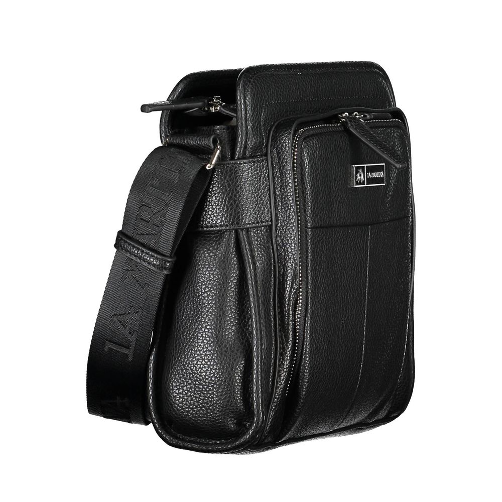 La Martina Black Polyethylene Men Shoulder Bag