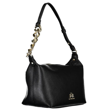 La Martina Black Polyethylene Women Handbag