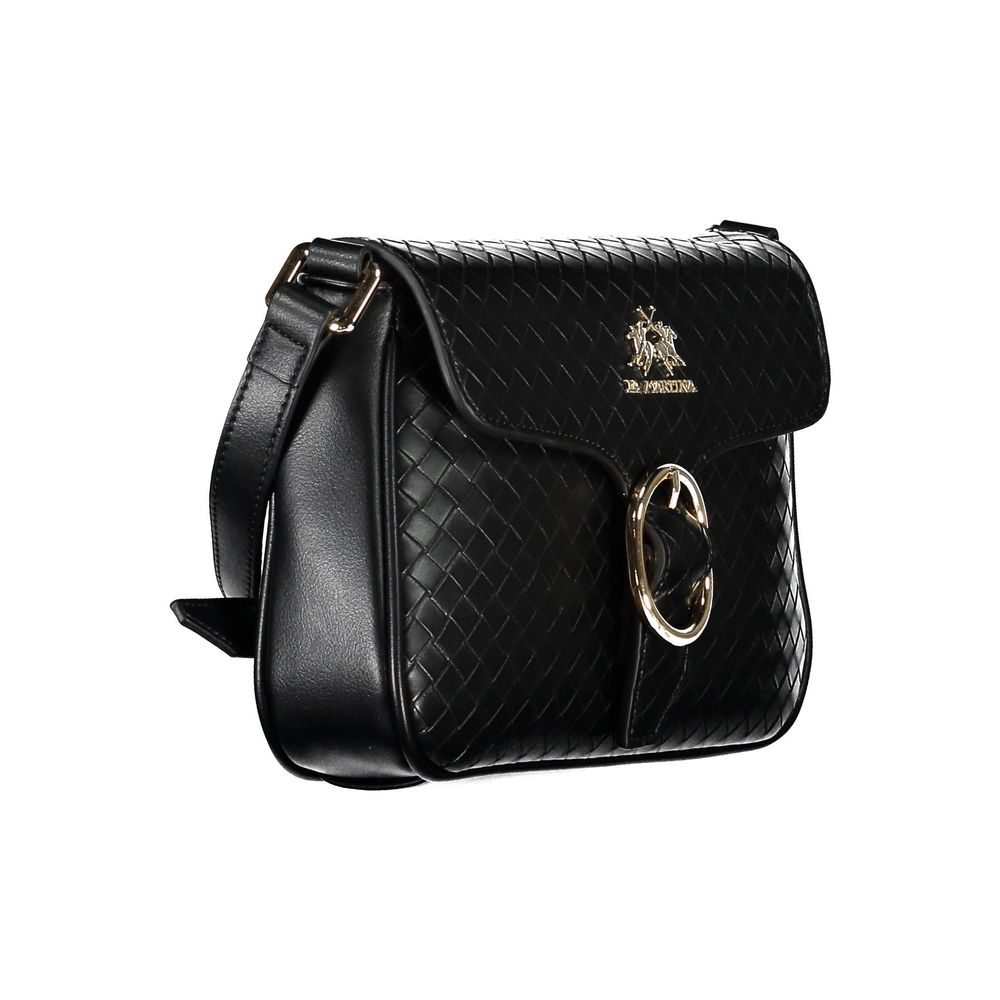 La Martina Black Polyethylene Women Handbag