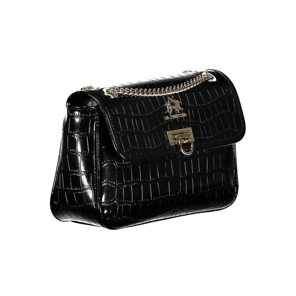 La Martina Black Polyethylene Women Handbag