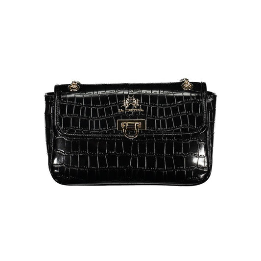 La Martina Black Polyethylene Women Handbag