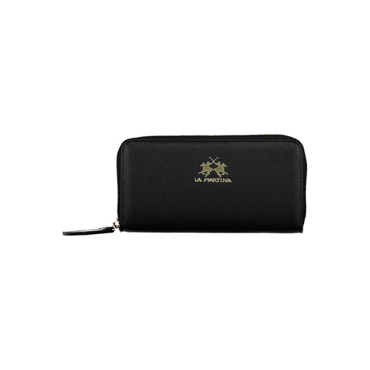 La Martina Black Polyethylene Women Wallet