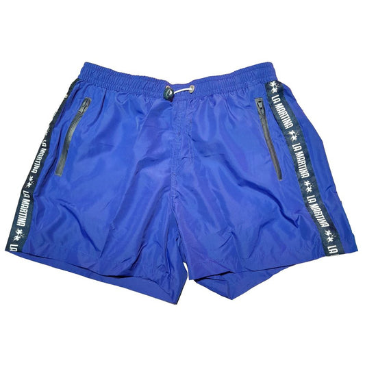 La Martina Blue Polyester Men’s Swim Shorts