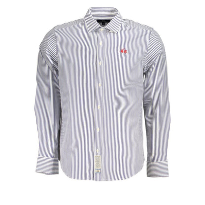 La Martina Elegant Long-Sleeved Striped Shirt for Men - L