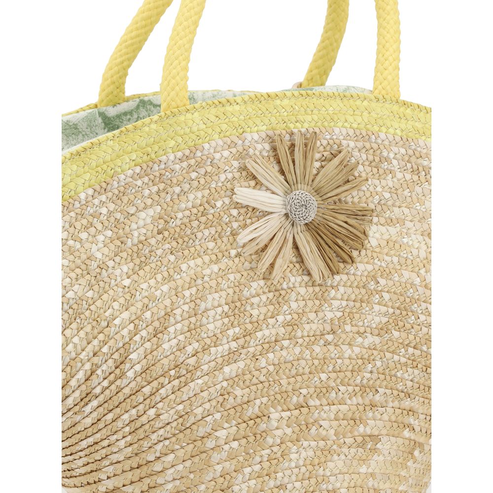 La Milanesa Calore Straw Handbag