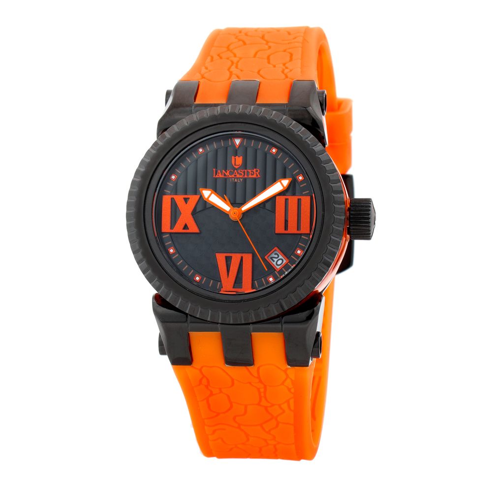 Lancaster Orange Silicone Watch