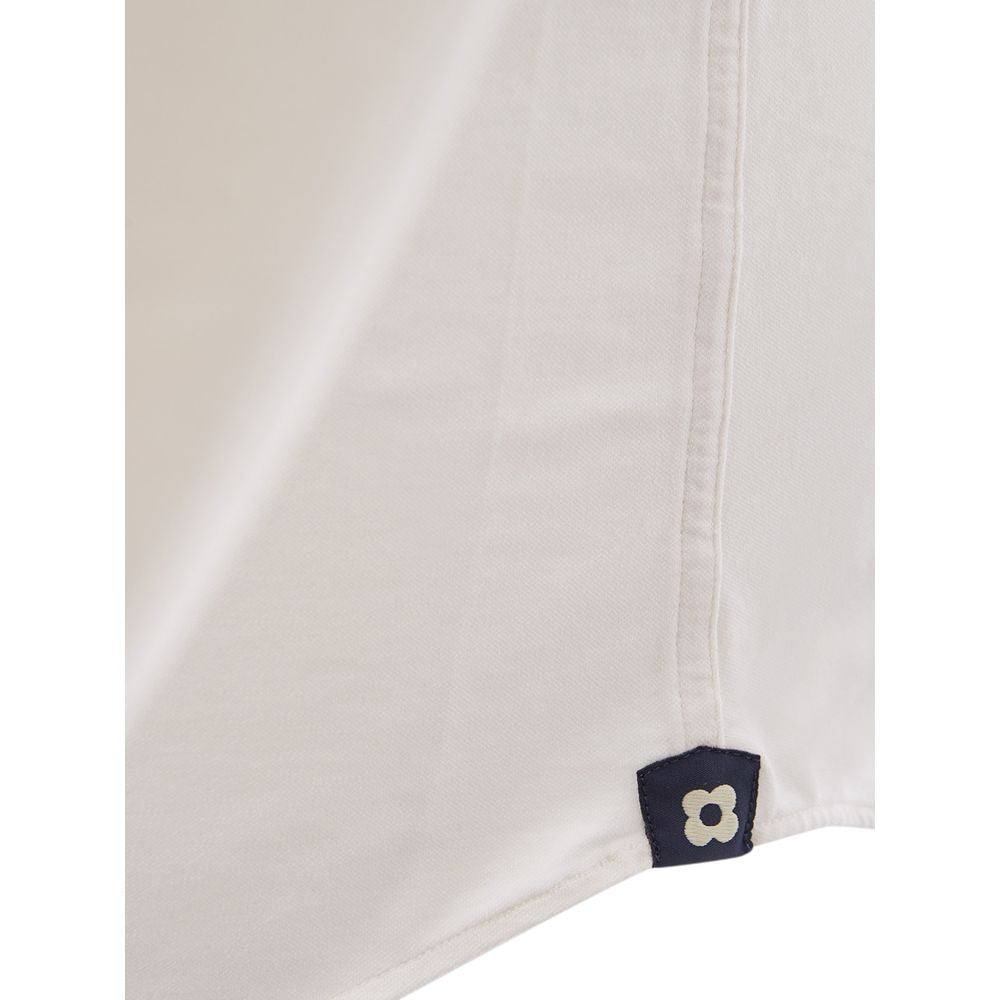 Lardini Elegant White Cotton Men’s Shirt - XL