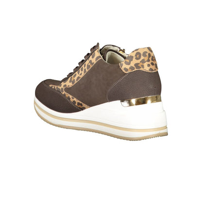 Laura Biagiotti Brown Polyester Women Sneaker - EU37/US7