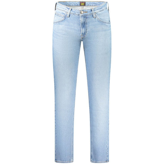 Lee Light Blue Cotton Men Jeans