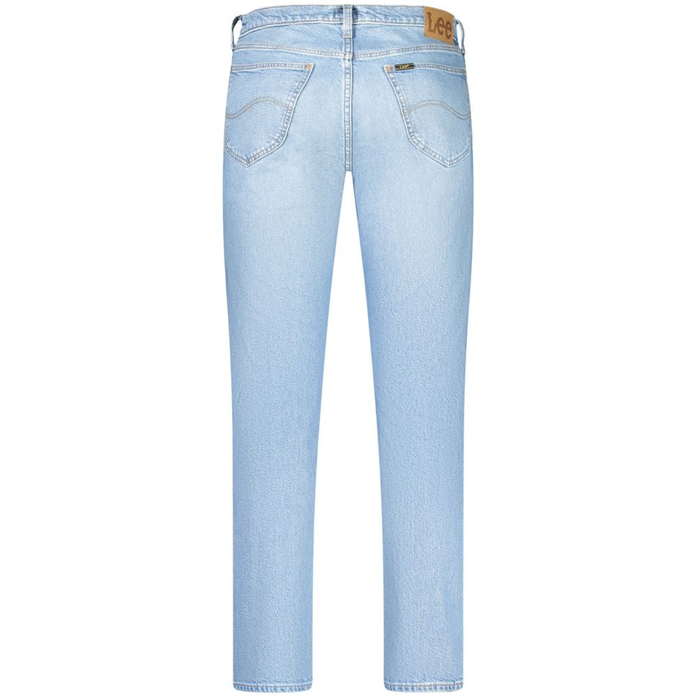 Lee Light Blue Cotton Men Jeans