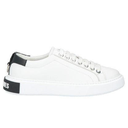 Les Hommes White Calfskin Men Sneaker