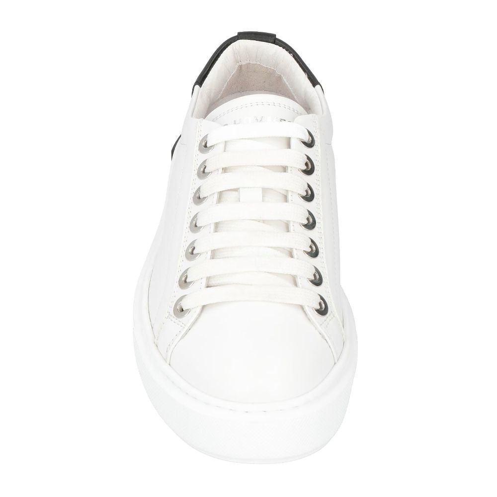 Les Hommes White Calfskin Men Sneaker