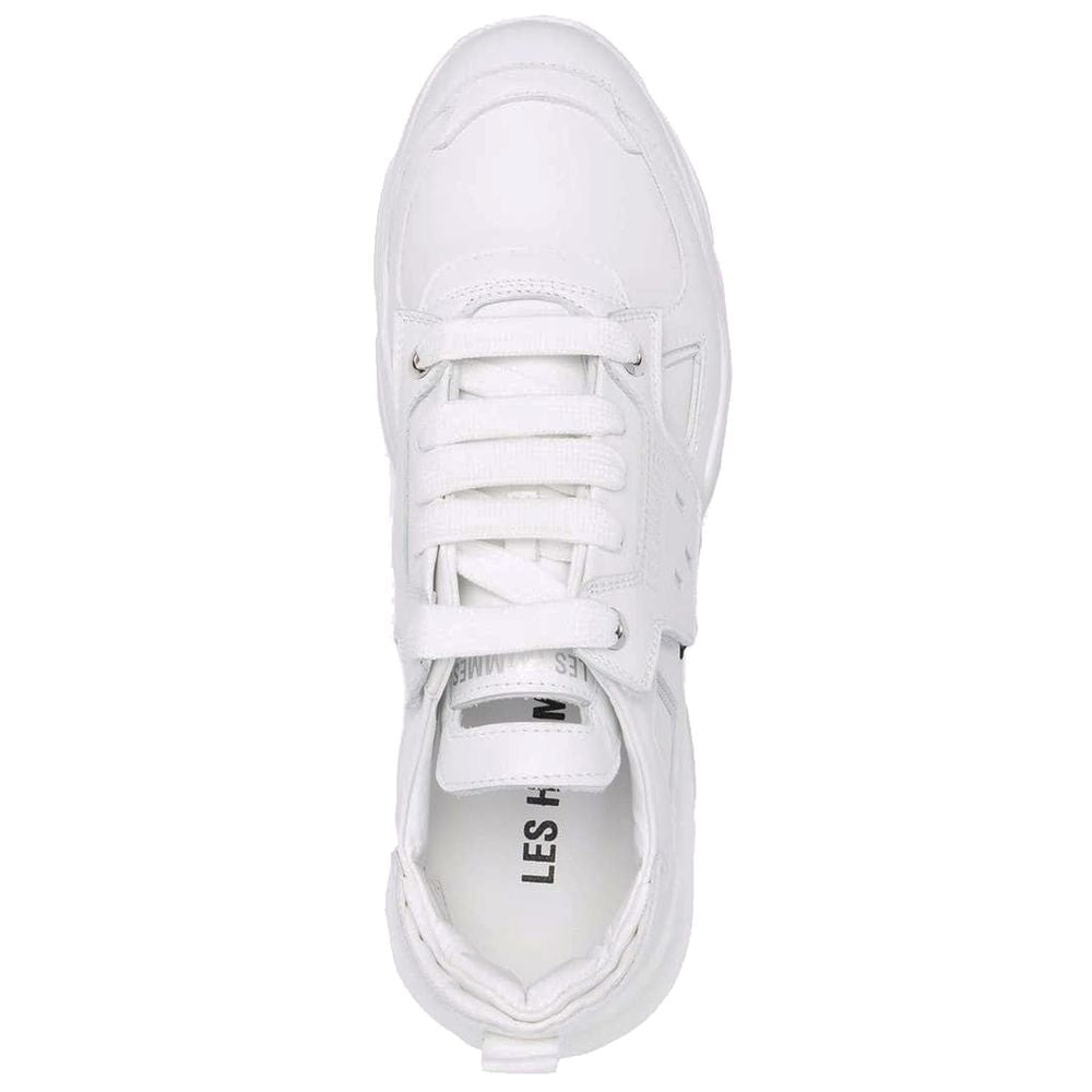 Les Hommes White Calfskin Men Sneaker