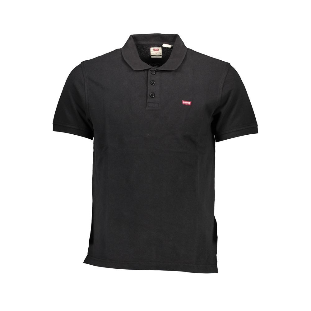 Levi’s Black Cotton Men Polo Shirt - S