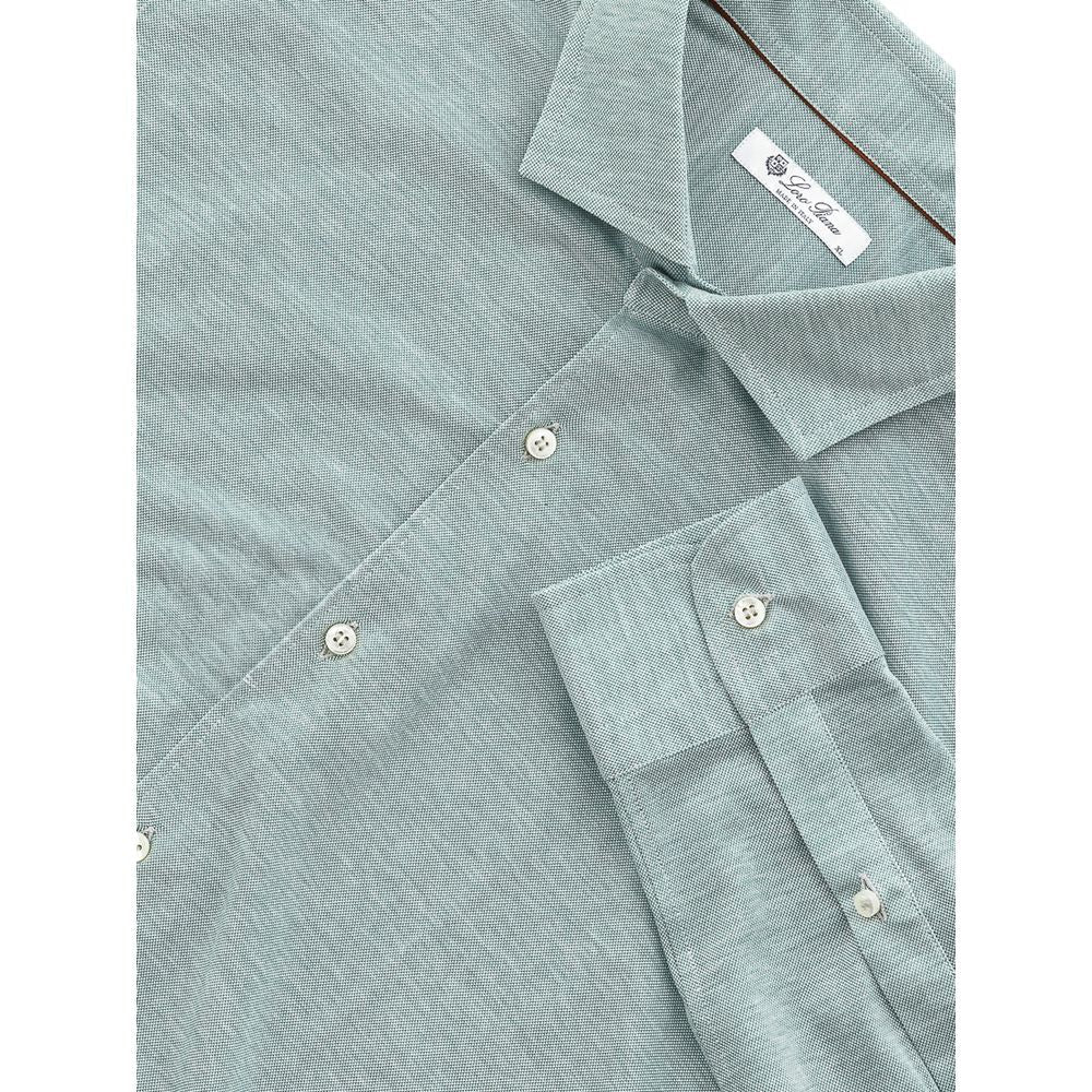 Loro Piana Light Blue Cotton Shirt - XL