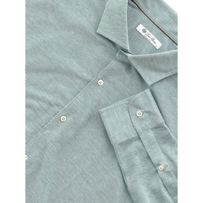 Loro Piana Light Blue Cotton Shirt - XL