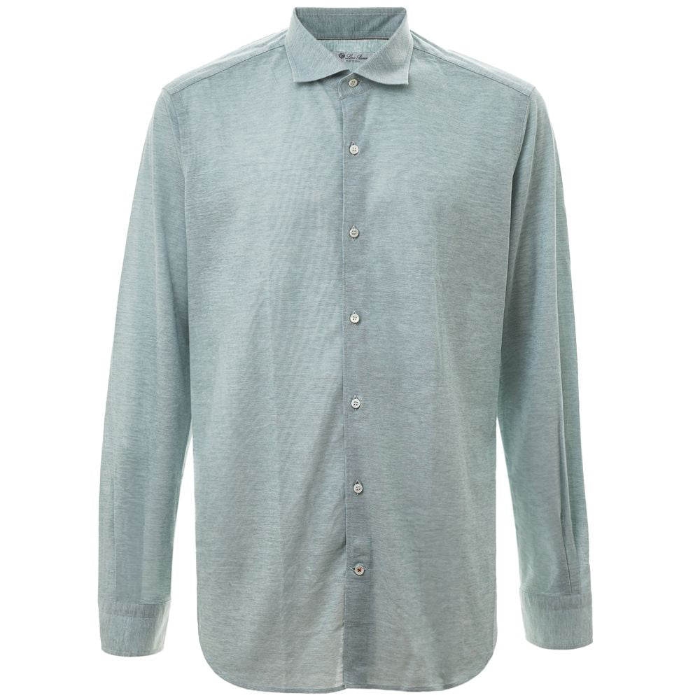 Loro Piana Light Blue Cotton Shirt - XL