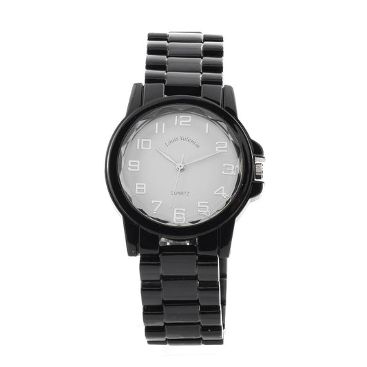 Louis Valentin Black Stainless Steel Watch