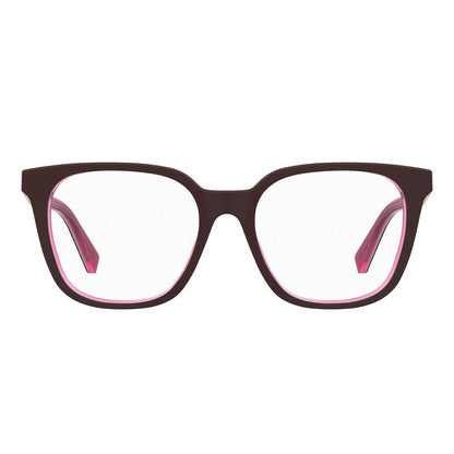 Love Moschino Burgundy Acetate Frames