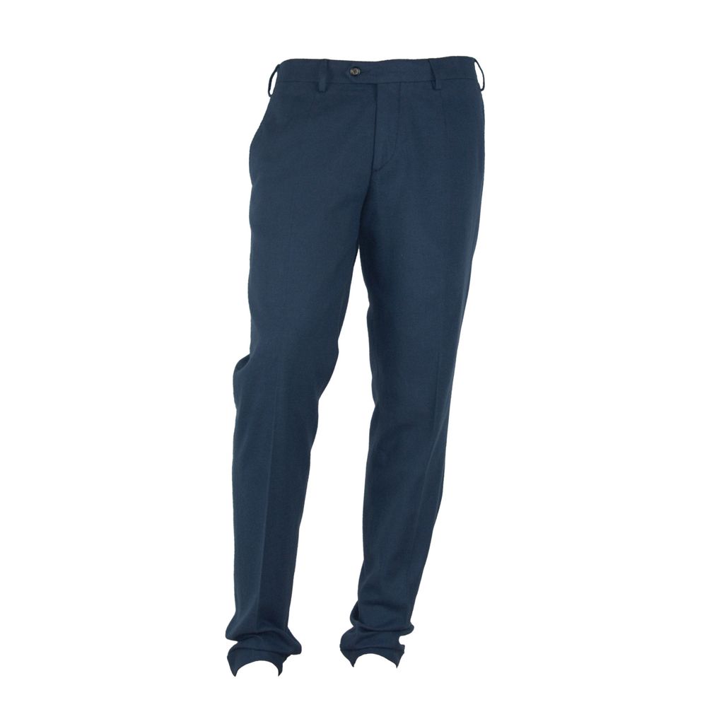 Made in Italy Blue Cotton Jeans & Pant - One Size