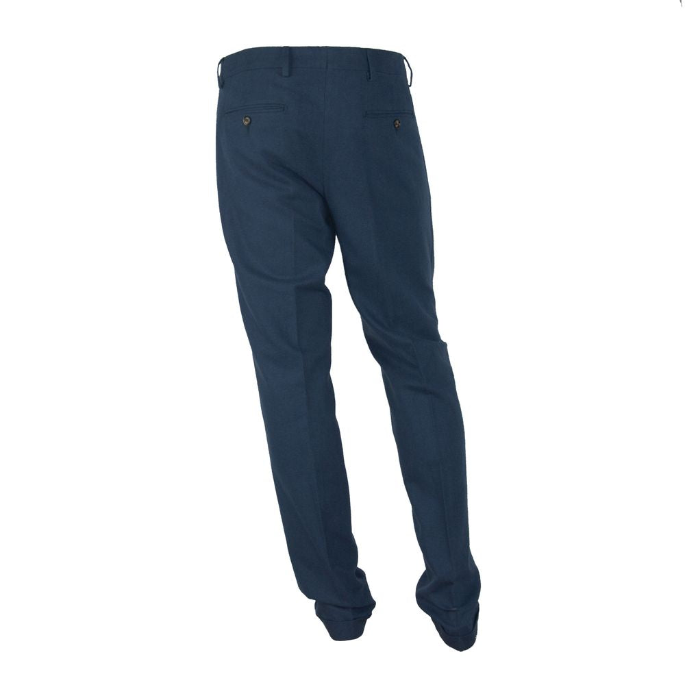 Made in Italy Blue Cotton Jeans & Pant - One Size