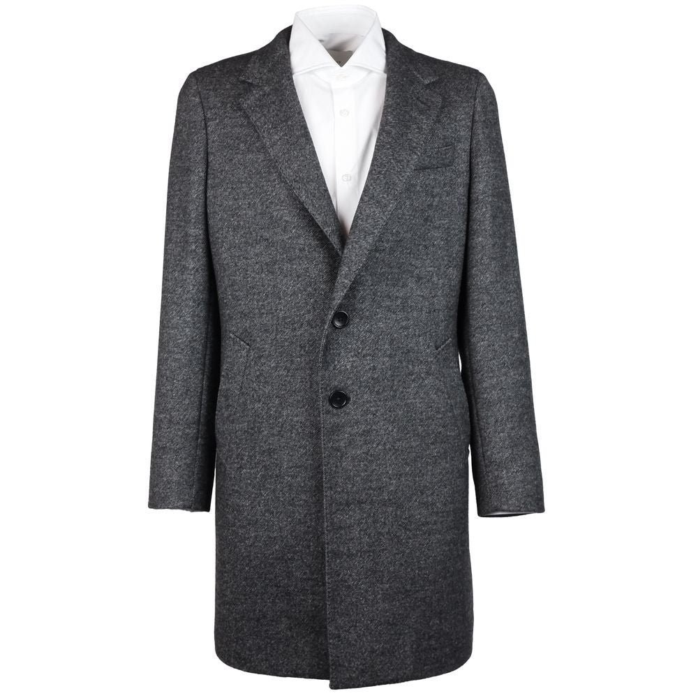 Made in Italy Gray Wool Jacket - IT50 | M-L