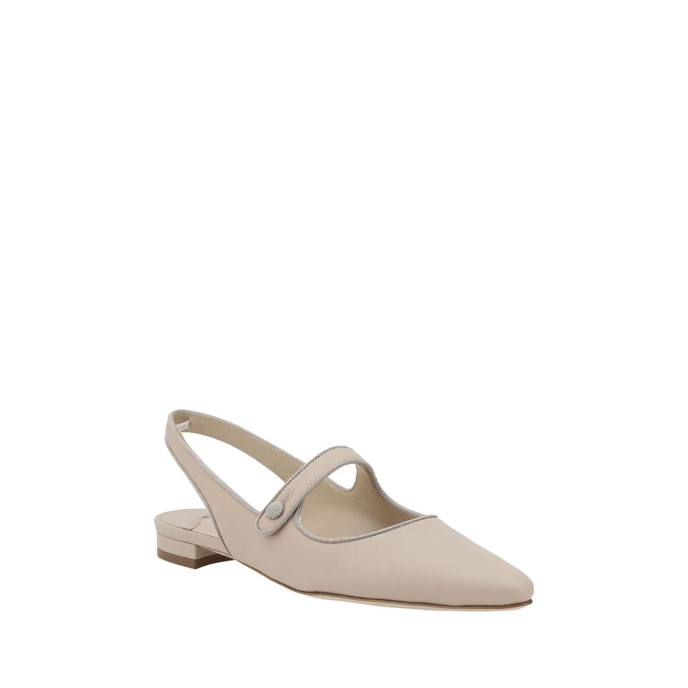 Manolo Blahnik Campariflatsli Ballerinas - EU37.5/US7.5