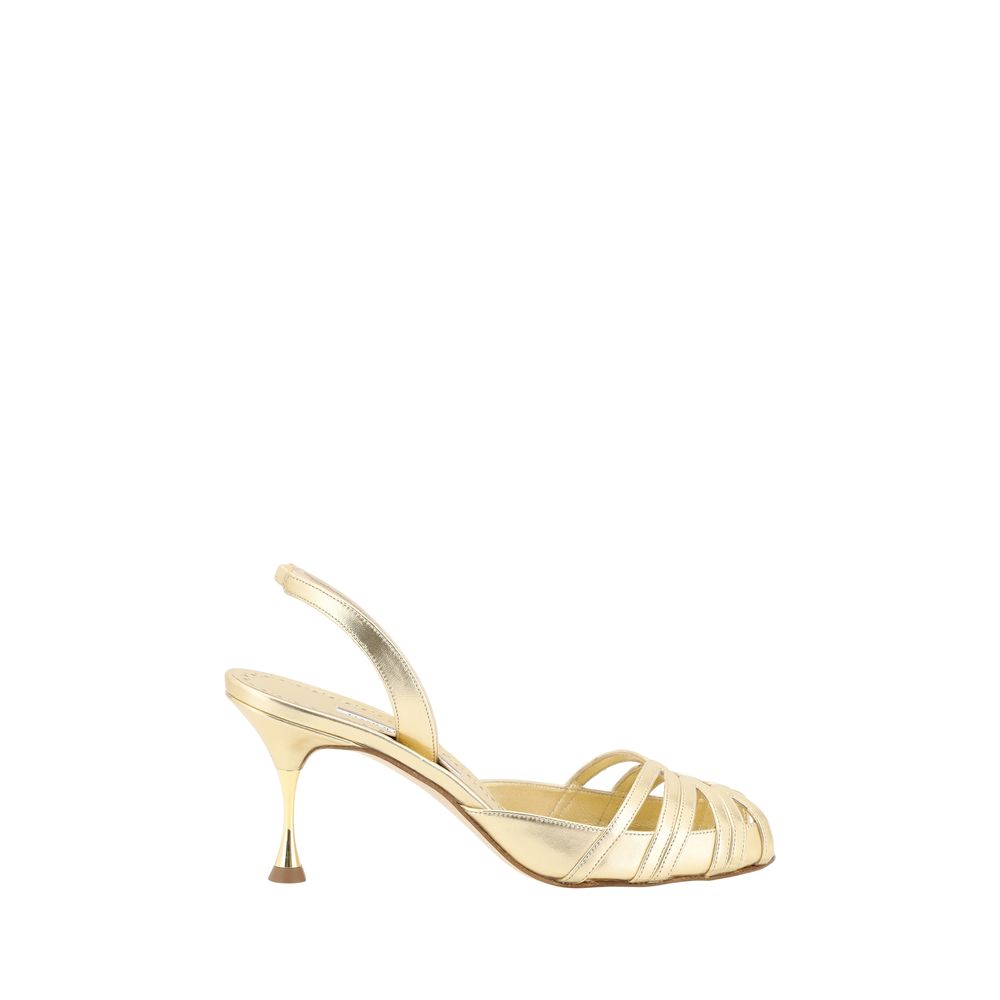 Manolo Blahnik Makanaksli Nappa Sandals - EU39/US9