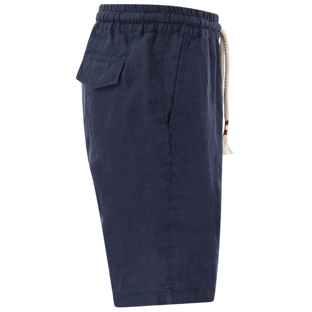 MC2 Saint Barth Blue Linen Short - S