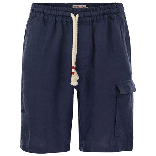 MC2 Saint Barth Blue Linen Short - S