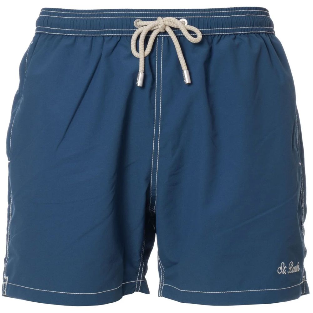 MC2 Saint Barth Blue Polyester Men’s Swimwear Trunk - S