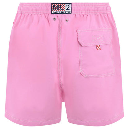 MC2 Saint Barth Pink Polyester Men’s Swimwear Boxer