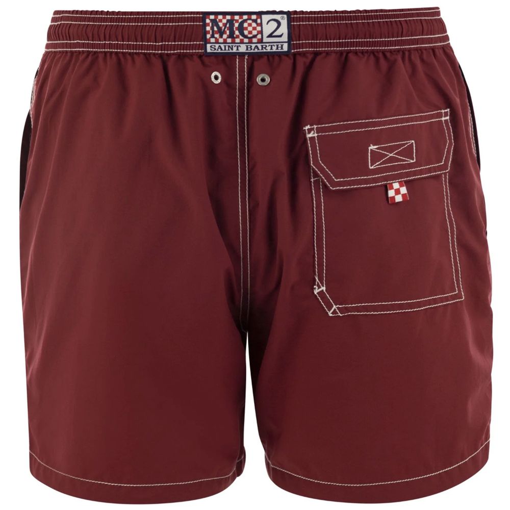 MC2 Saint Barth Red Polyester Men’s Swim Trunk - XL