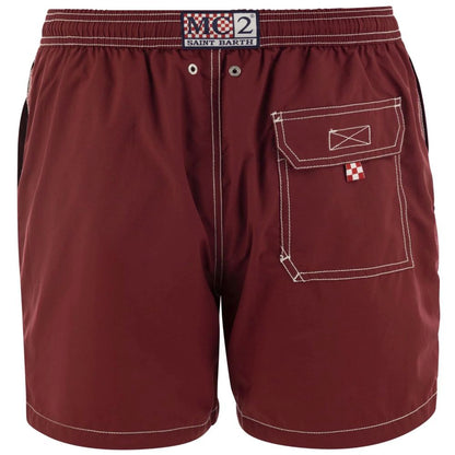 MC2 Saint Barth Red Polyester Men’s Swim Trunk - XL