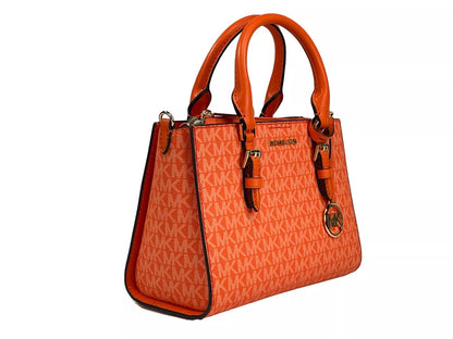 Michael Kors Charlotte 3 in 1 Satchel Bag Crossbody Poppy Orange